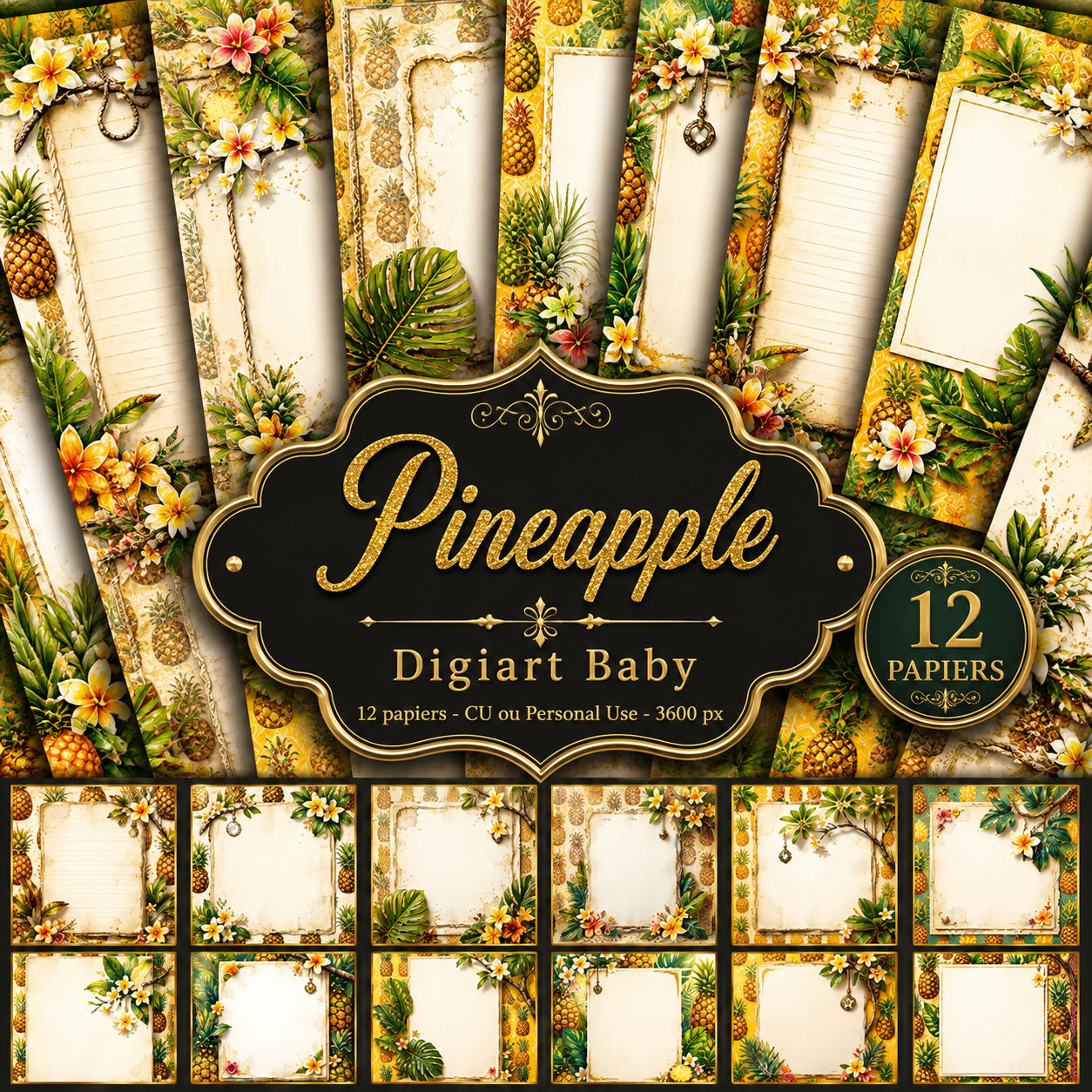 (image for) Papier pineapple